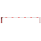 Manual barrier | with pneumatic spring | and fixed pole support | clear width: 6000 mm | with triangular lock and Euro profile cylinder lock at the main support